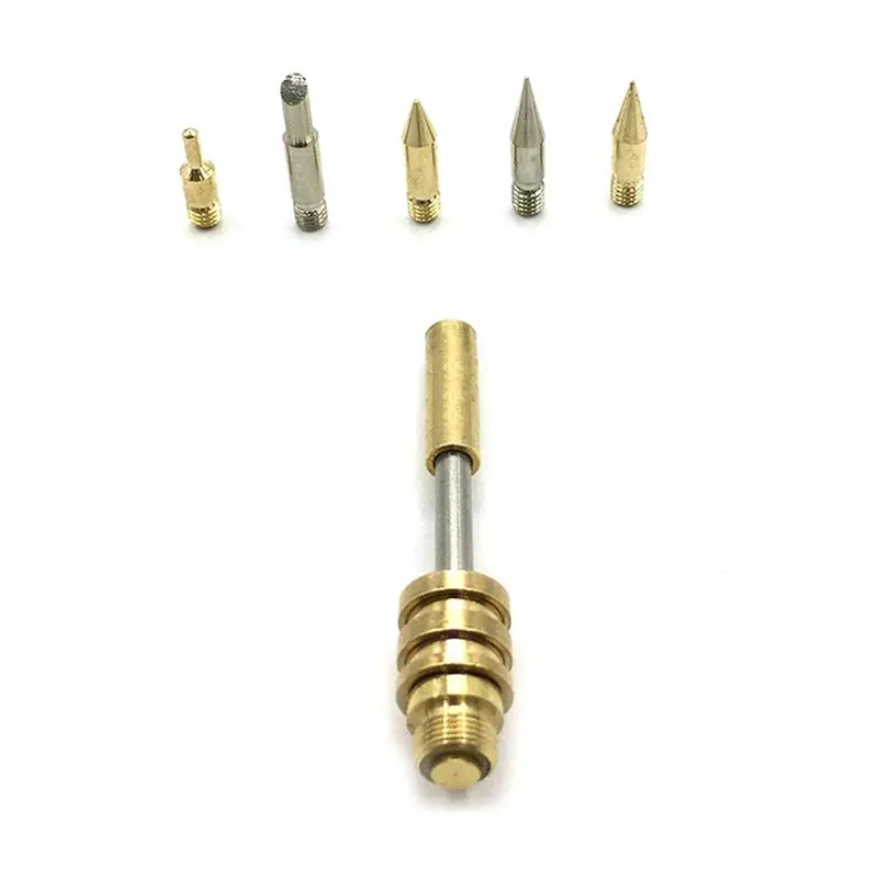 [NEW!A93G】 510 Interface Soldering Iron Tip Wireless Soldering Iron Tip Welding Tool 15W With 5 Soldering Iron Tips