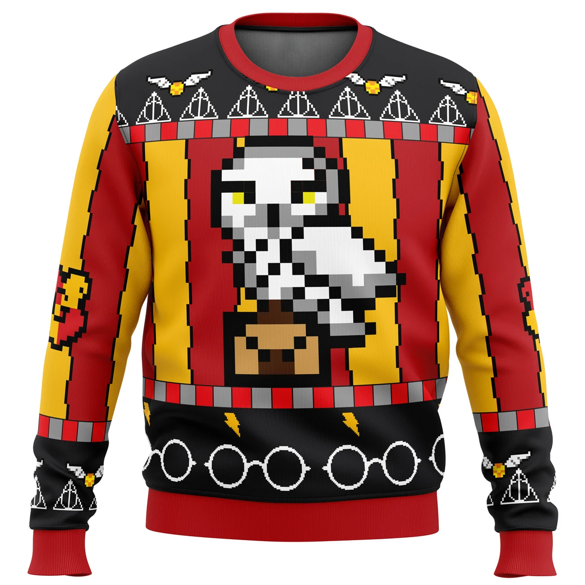 

Pixel Art Game Ugly Christmas Sweater Gift Santa Claus Pullover For Mens 3D Sweatshirt Autumn/Winter Fabric Element Y2k Clothing