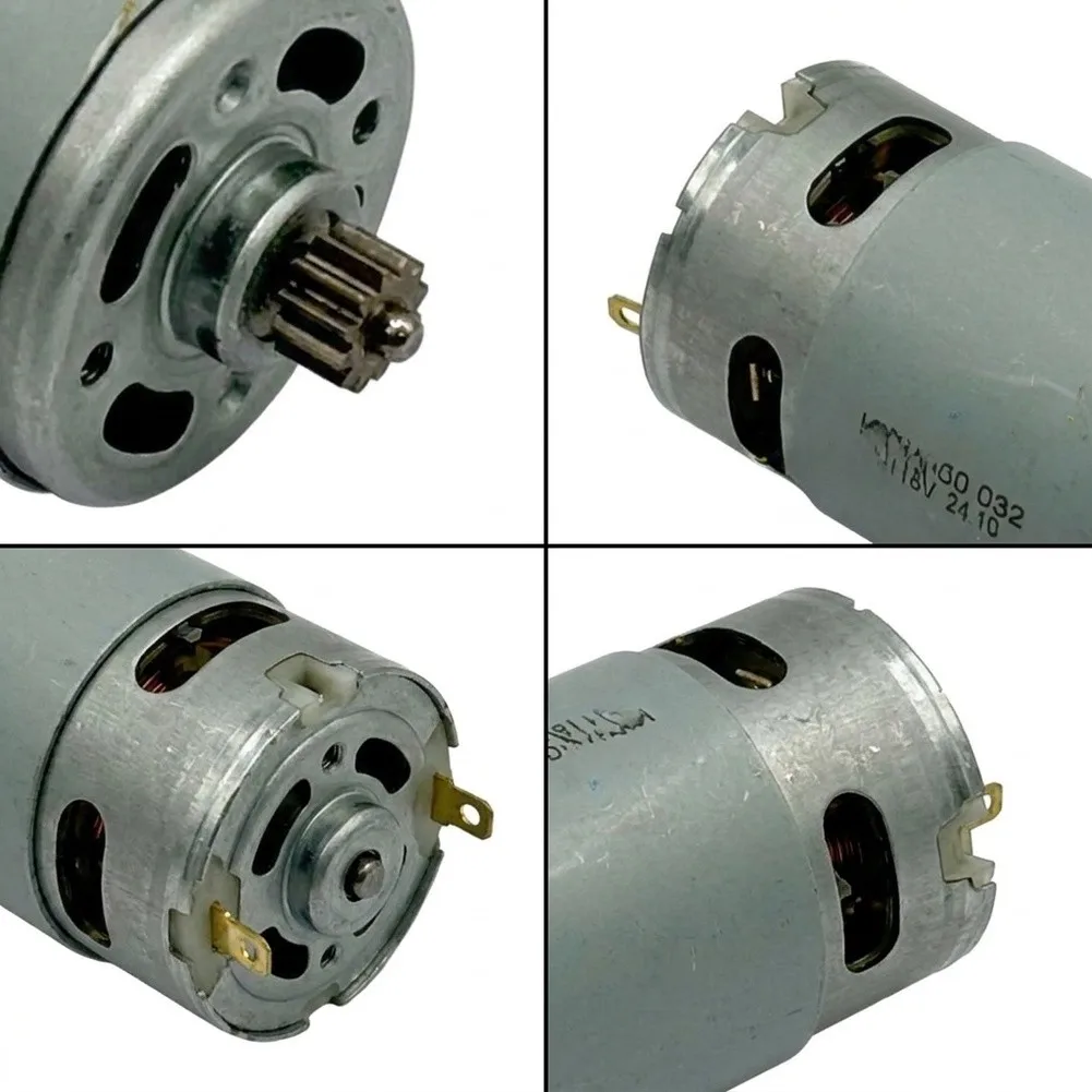 Replacement 18V Drill Motor with 12 Tooth Gear for 550 Type Electric Tools Designed for Reliable Drilling Performance