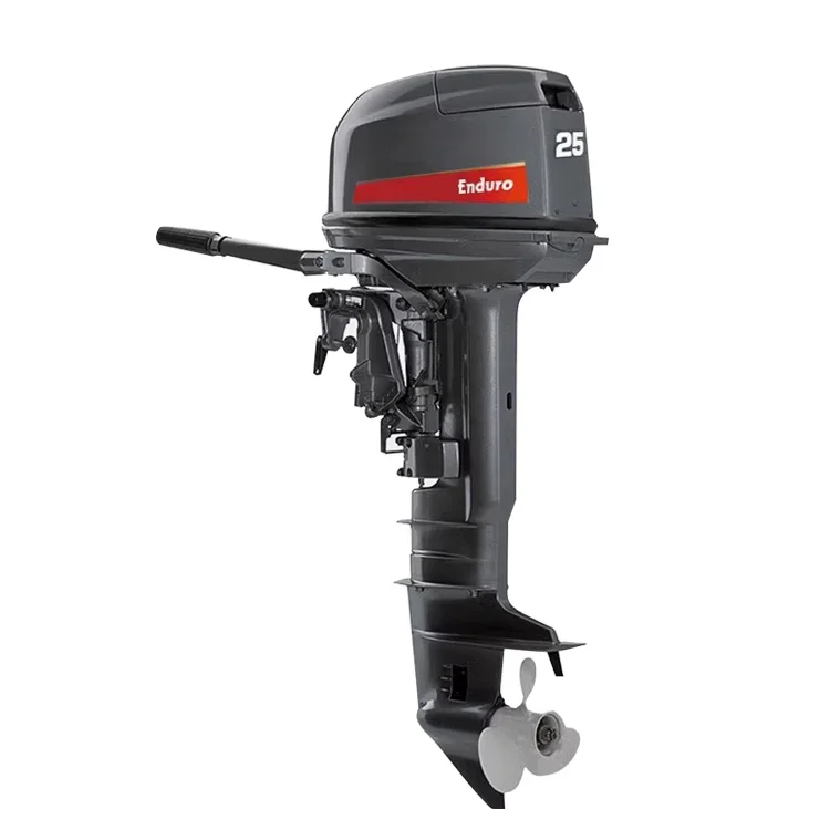 New enduro  25HP 2 Stroke long shaft  Marine Petrol Outboard Engine for Inflatable Boat