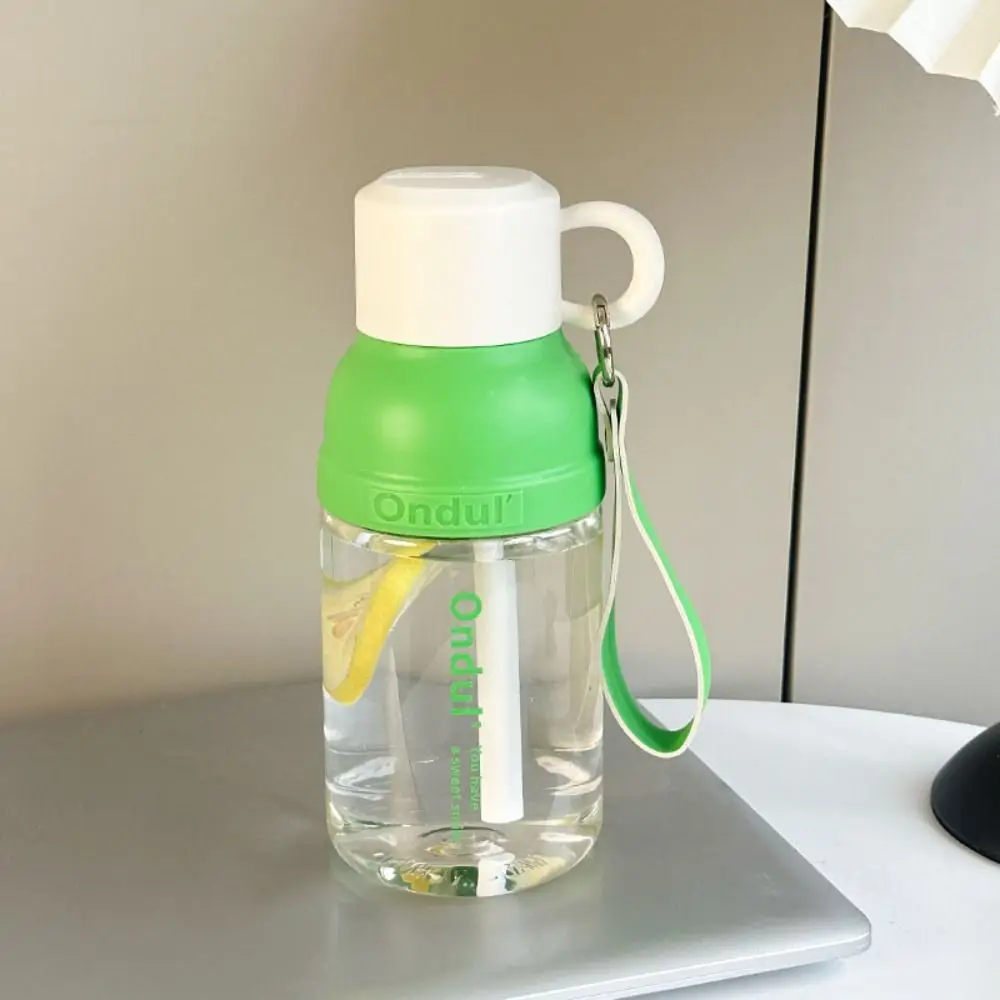 Straw Straw Water Bottle Multifunction 650ml Gym Water Bottle Creative With Water Cup Lid Large Capacity Water Bottle Girl