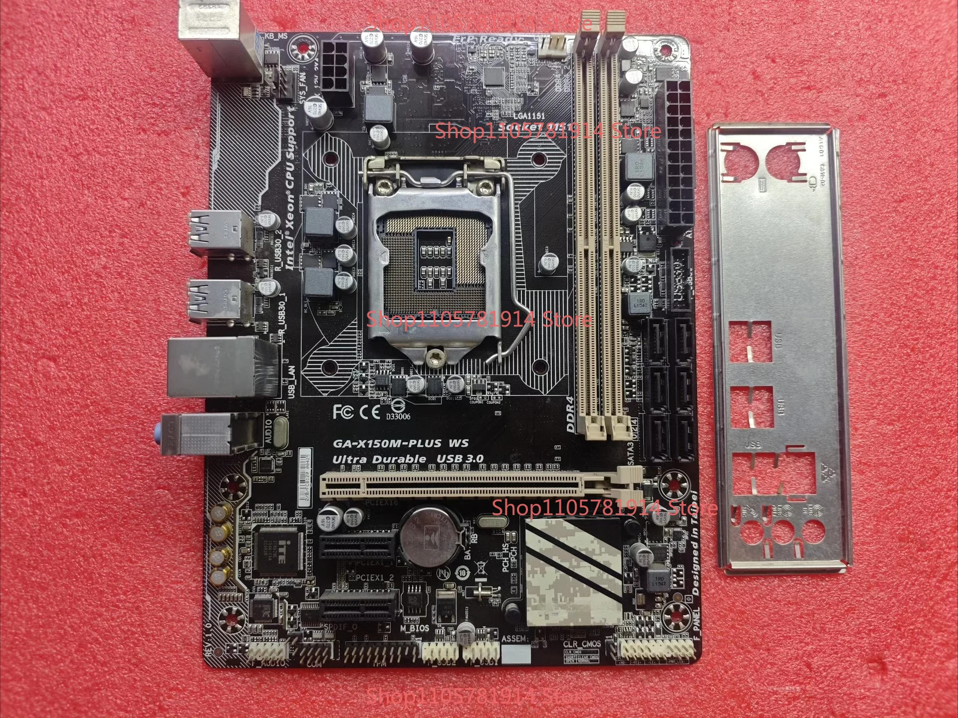 For Gigabyte GA-X150M-PLUS WS Main Board, LGA1151 Interface, DDR4 Memory