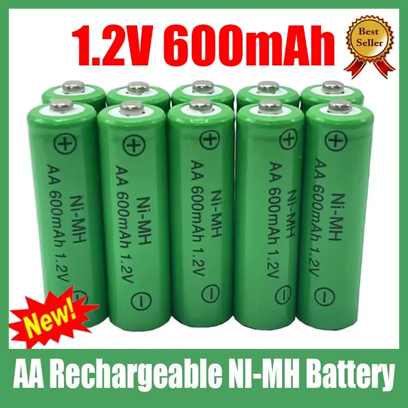 SUYIJIA 1.2V 600mAh AA Battery Rechargeable Battery NI-MH 1.2V AA Batteries for Clocks Mice Computers Toys MP3/MP4 So On