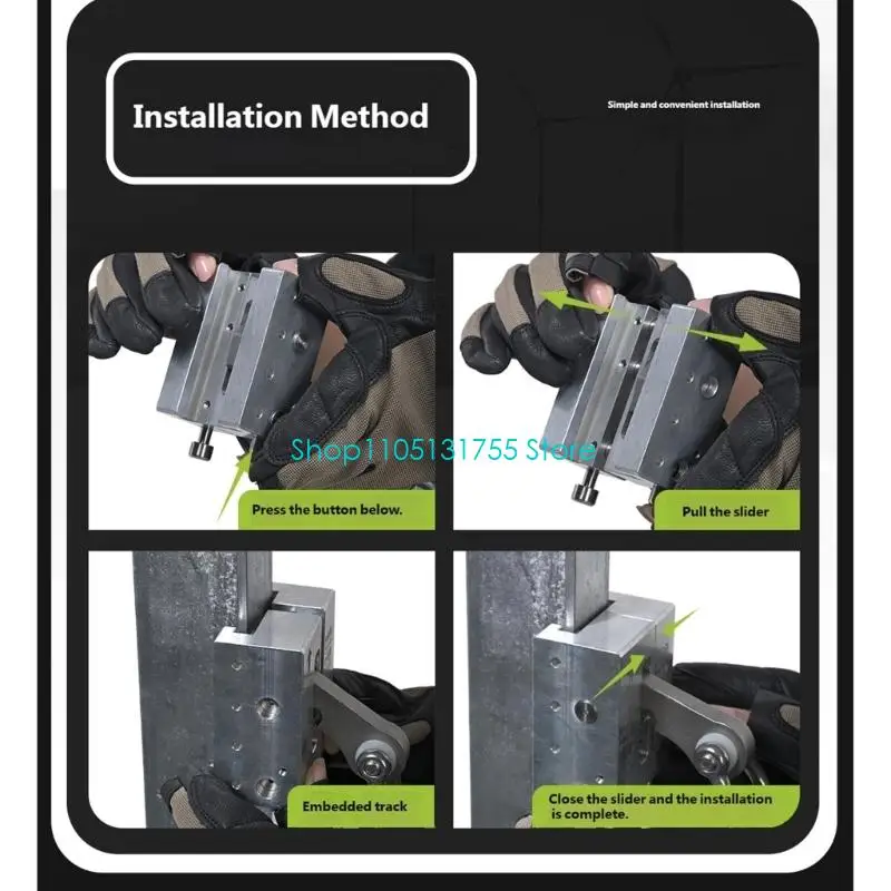 K0EF Light Weight Wind Track Fall Protectors With Automatic Locking Quickly Install