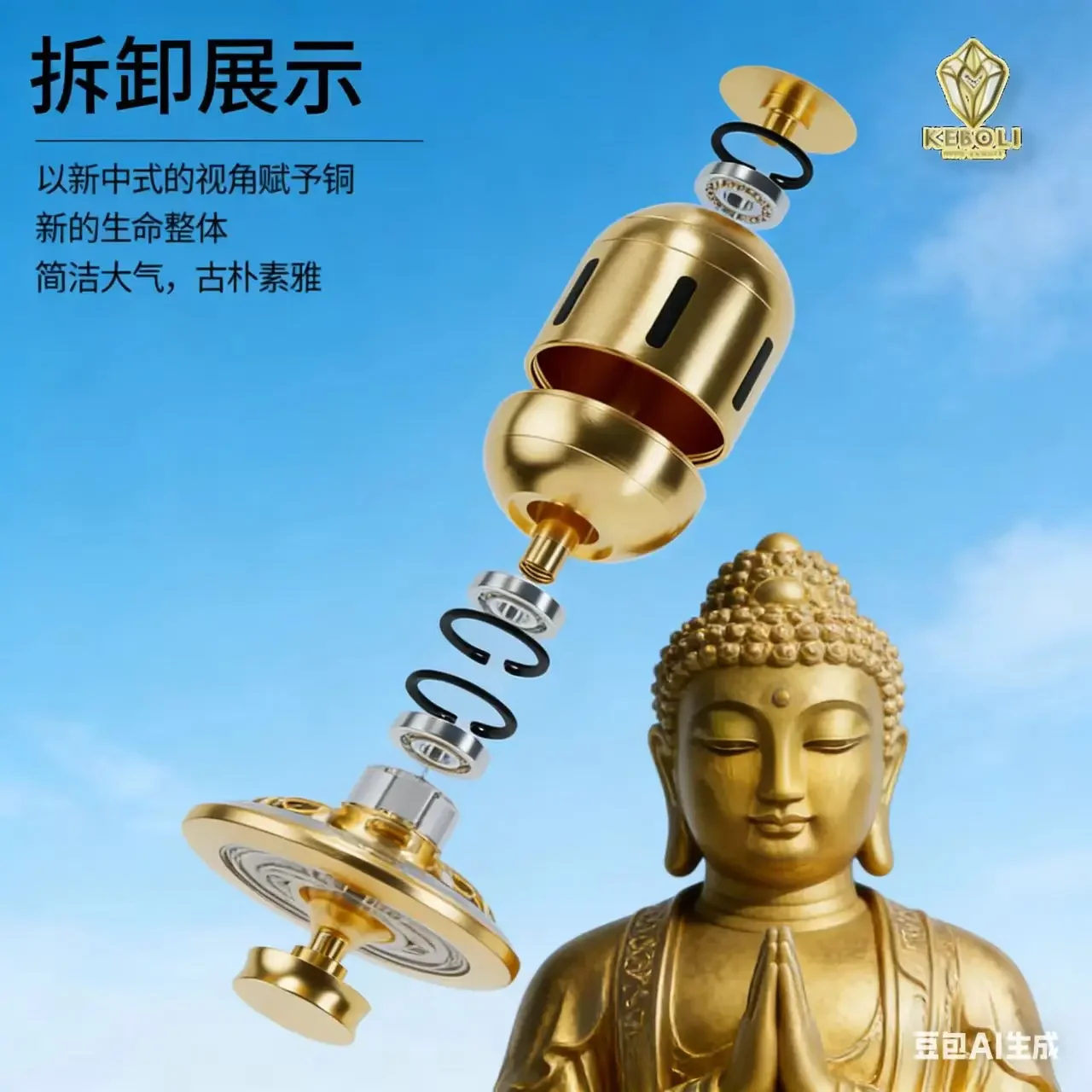 Kboli Fidget Spinner High Speed Smooth Rotation Durable Plastic Stress Relief Toy for Kids Adults