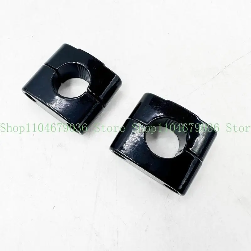 652F Top Handlebar Clamp Pair 7/8 Inch Replacement Mount, Two-Bolt Split Blocks with Hardware for Repair and Mounting Part