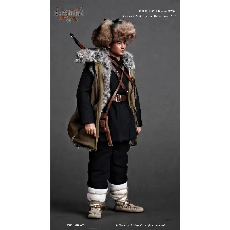 CHN-035 1/6 escala roupas de boneca masculina série militar da segunda guerra mundial nordeste anti-japonês modelo uniforme do exército unido para corpo de soldado de 12 ''