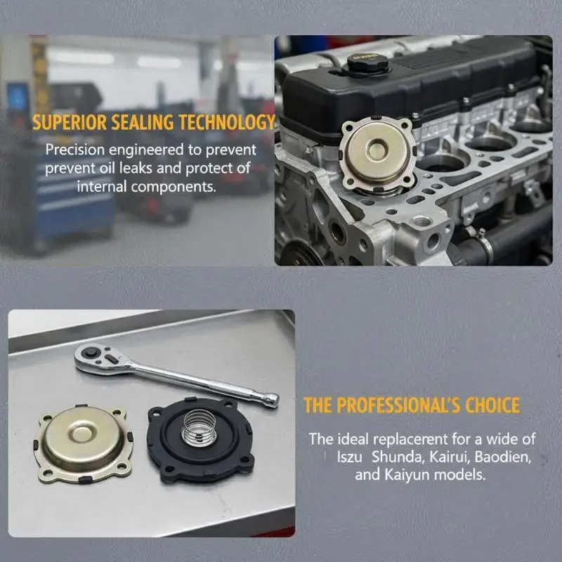 Engine Compartment PCV Valve for 4JB1 4HF1 4HF2 Crankcase Ventilation Crosswind High Performance Replacement Accessory