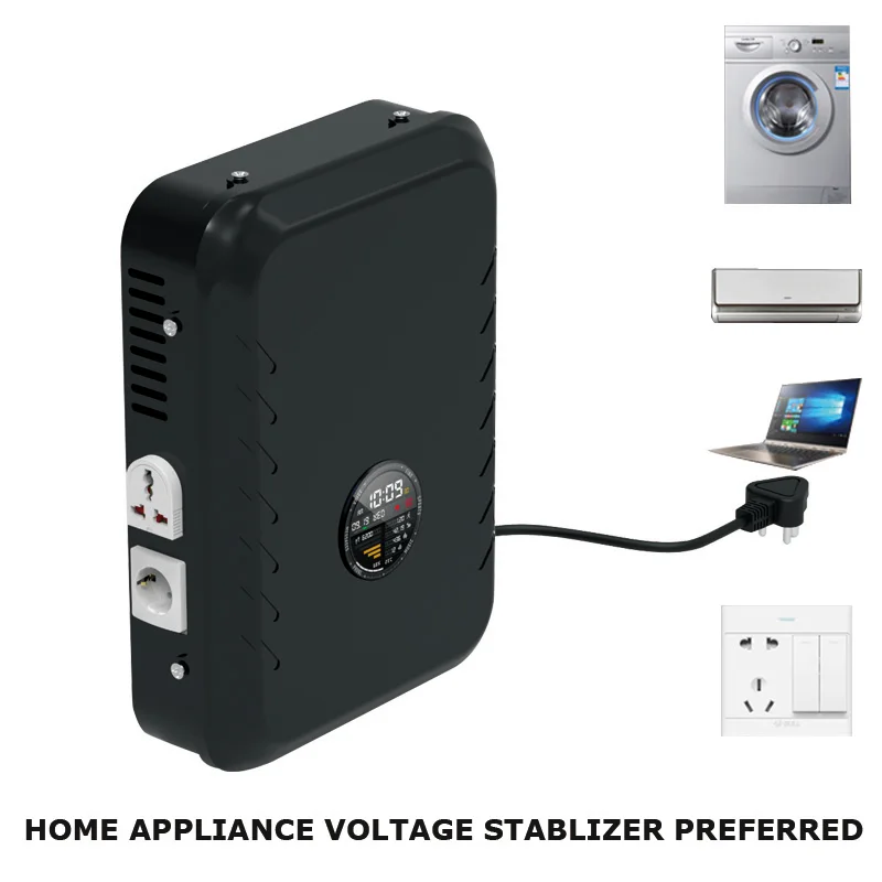 OEM Wall Mount AC Servo Motor Control Automatic Voltage Regulator/Stabilizer Single Phase 1kVA 5kVA 7kVA Copper Material 220V view 4
