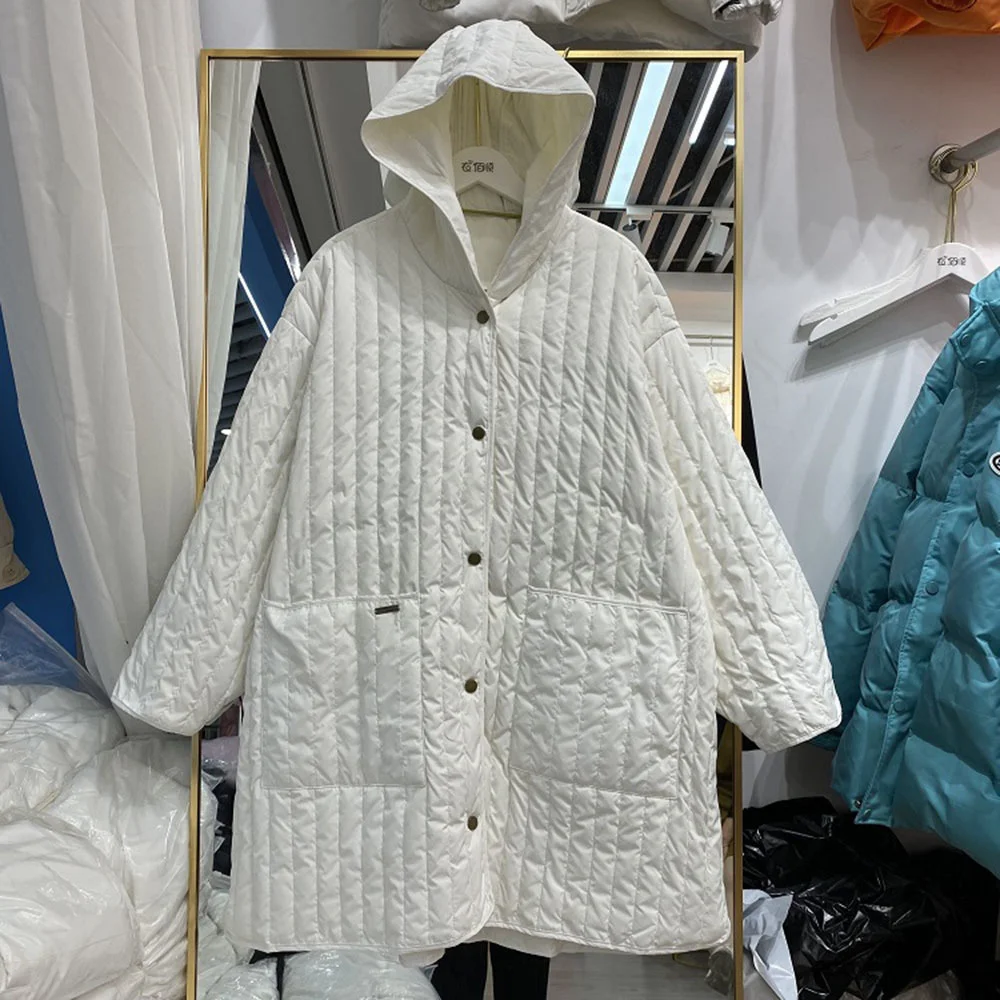 Ultra Light Women New Casual Style Long Jacket White Duck Down Jackets Autumn Winter Coats And Parkas Female Outwear