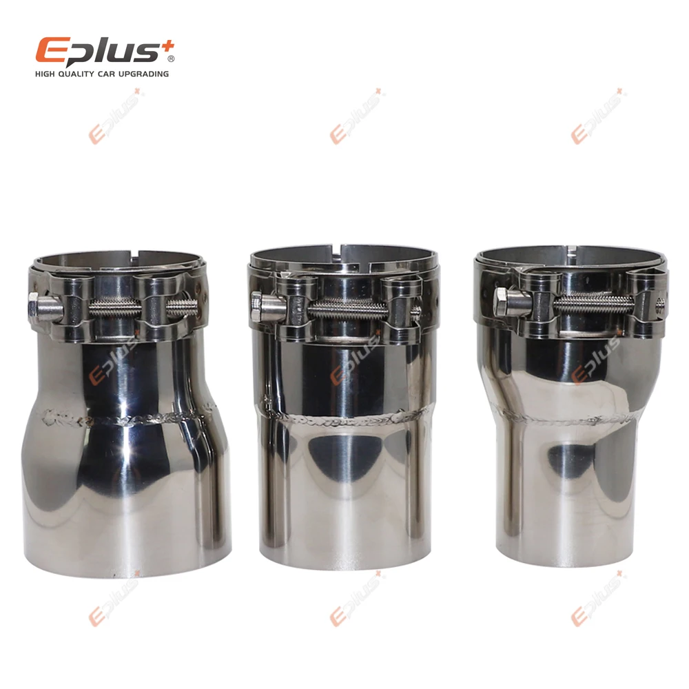 Eplus Universal Car Accessories Stainless Steel Exhaust Pipe Reducer Adapter Motorcycle Exhaust Muffler Pipeline Welded Pipe