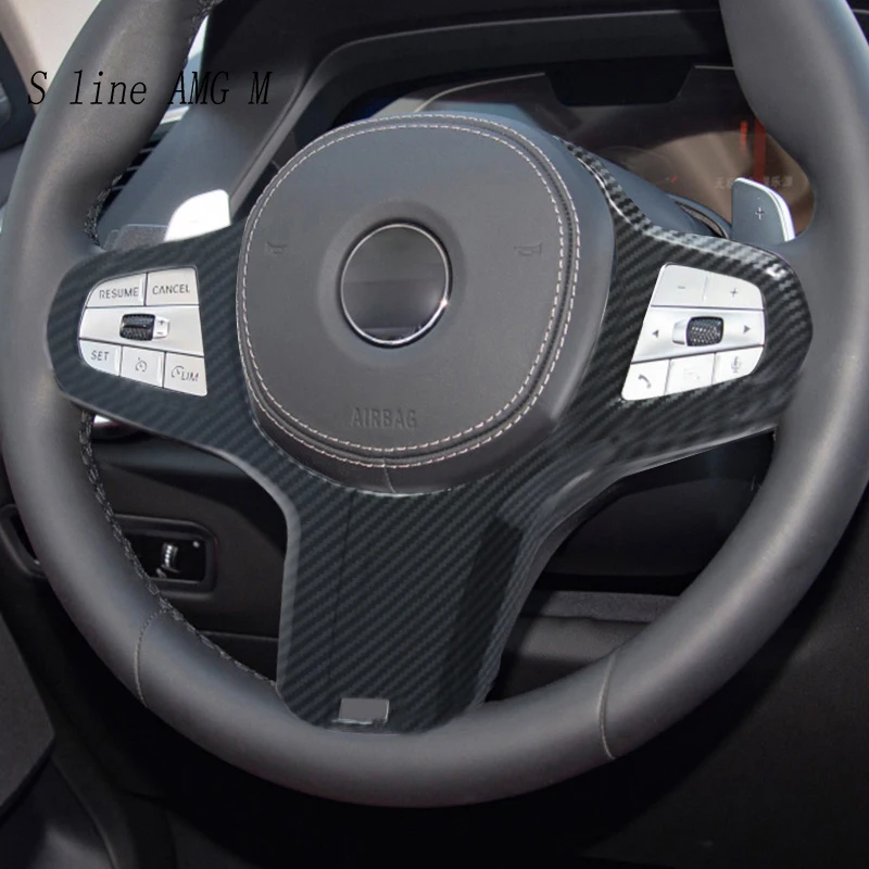 

Carbon Fiber Car Steering Wheel Panel Decoration Cover Stickers Trim For BMW 3 5 Series G20 G28 G30 X3 G01 X4 G02 X5 G05 X6 G06