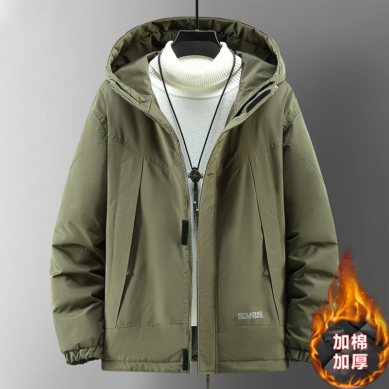 170KG Waterproof Parkas Men Winter Thick Windbreak Jackets Plus Size 12XL Coats Fashion Casual Hooded Parkas Male Big Size 11XL