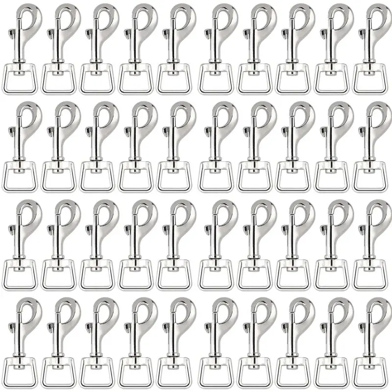 

【ALLOWANCE】80Pc Snap Hooks For Dog Leash Collar Linking, Heavy Duty Swivel Clasp Eye Bolt Buckle Trigger Clip For Spring Pet Buc