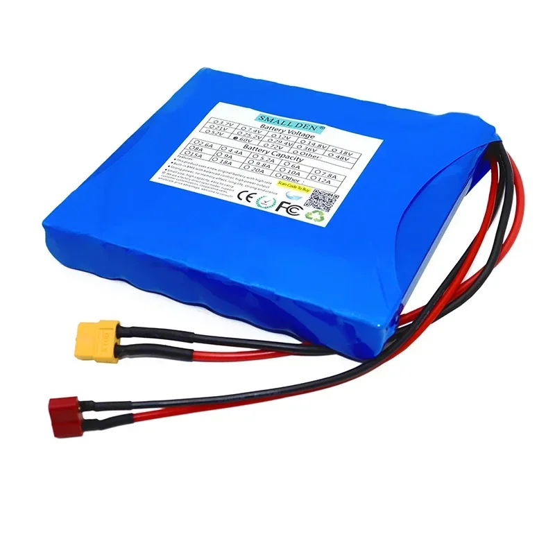 60V 2.6Ah 18650 lithium battery pack 16S1P 2600mAh rechargeable battery with built-in BMS, outdoor battery