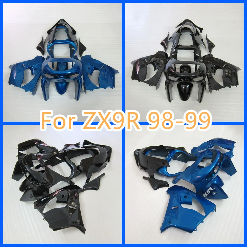 

New ABS Plastic Motorcycle Fairing Kit for 98 99 ZX9R KAWASAK ZX-9R 1998 1999 ZX 9R High Quality Body Repair Bodykit Free Custom