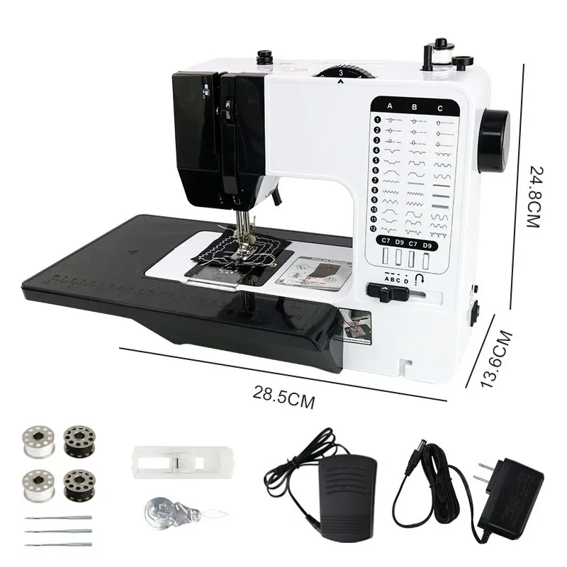 738 Model Household Desktop Sewing Machine Multifunctional Automatic Overlock Heavy Duty Sewing Machine With Extension Table & N