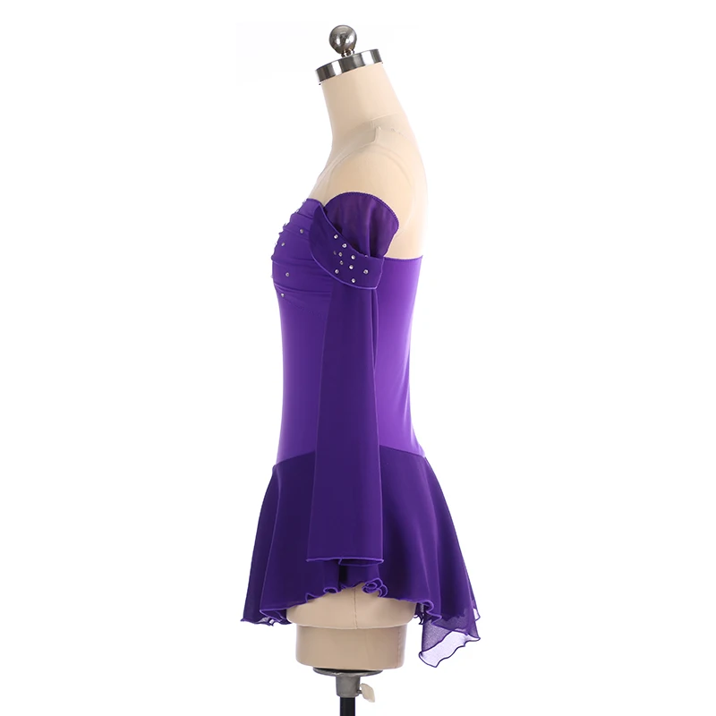 Figure Skating Competition Clothing Ice Skirt Women's Children's Off Shoulder Rhythmic Gymnastics Performance view 2