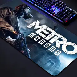 Mouse Pad Large rubber mouse pad with lock edge computer gamer HD Metro Exodus printing desk pad keyboard pad