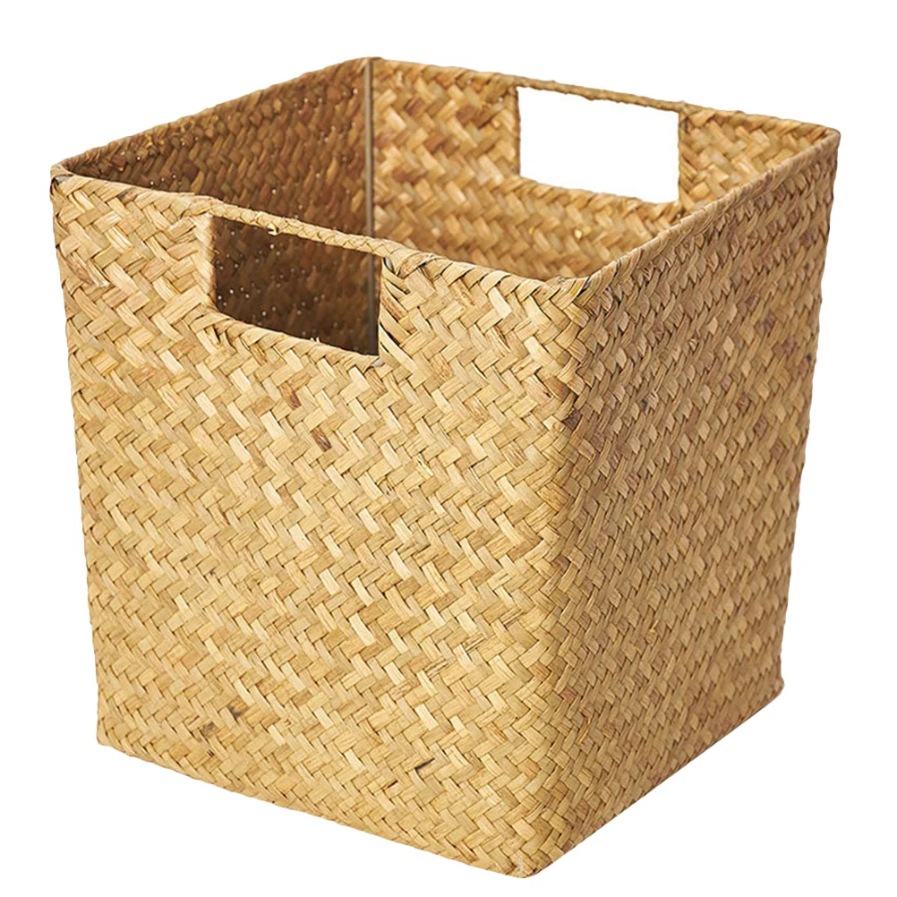 Food Container Organize Storage Basket Wicker Crafted Gift Manual Exquisite Flower Rustic