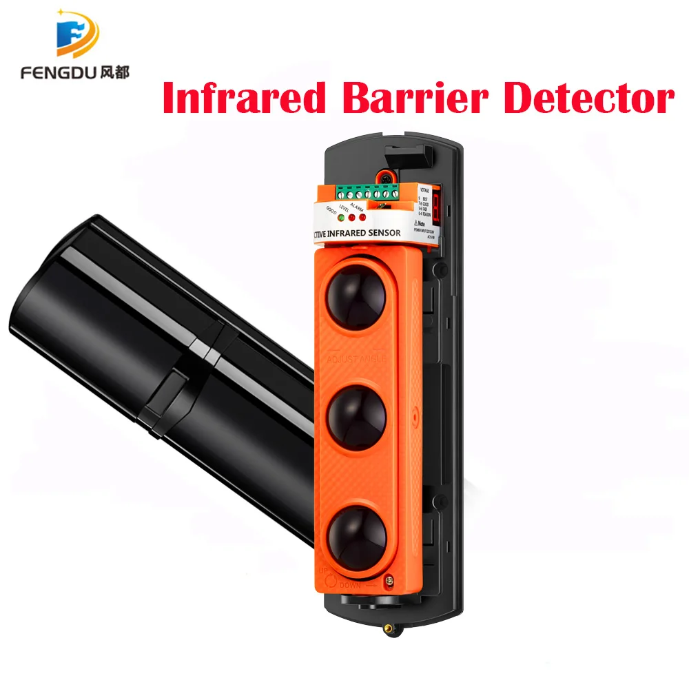 

250m Outdoor Home Security Alarm Safety Triple Beams Sensor Photoelectric Infrared Detector Door for Perimeter Security