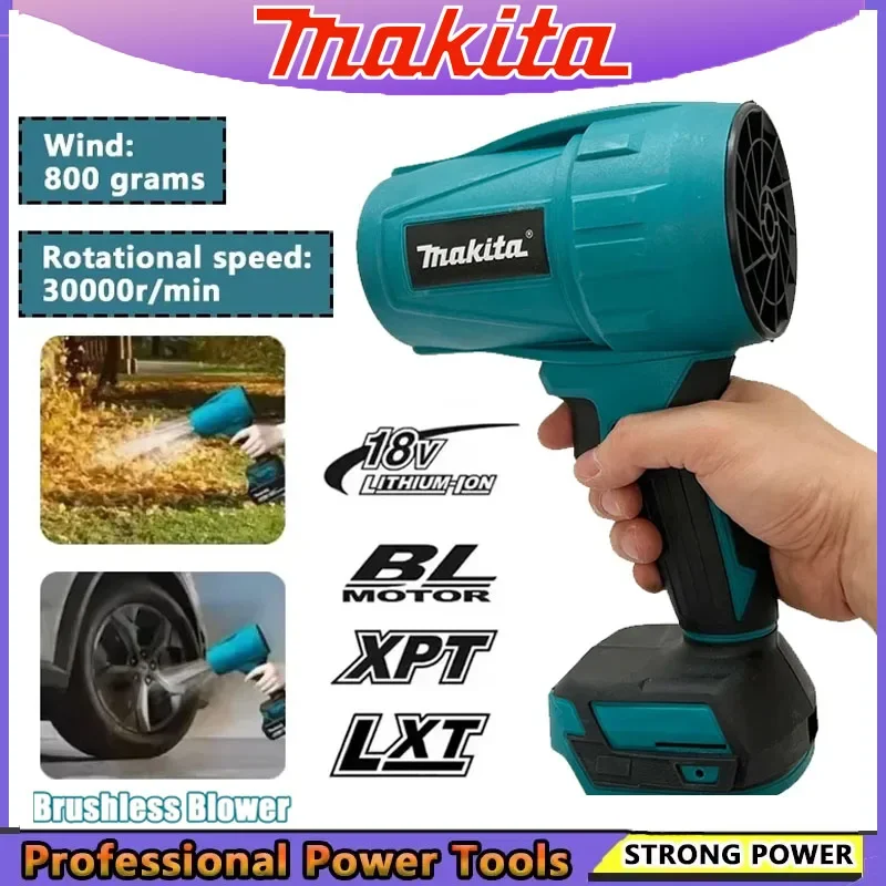 

Makita 30000RPM Violent Blower Turbo Jet Fan 18VElectric Air Duster Wind Speed Turbo Rechargeable withLight Car Cleanin Tool