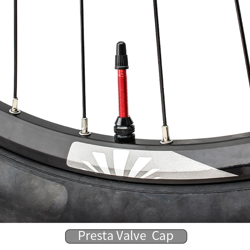 Black Presta Valve Caps Plastic Bike Tire Caps Air Dust Covers-Used on Presta/French Valves for Bicycle, MTB Mountain/Road Bike