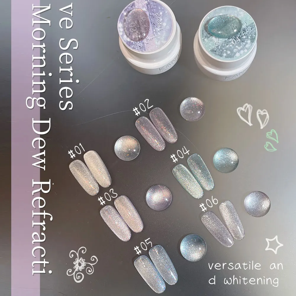 5 مللي بريق فضي فائق اللمعان مغناطيسي عين القطة عالي المجسم متألق نقع قبالة UV جل لفن الأظافر لتقوم بها بنفسك صالون مانيكير المنزل #4