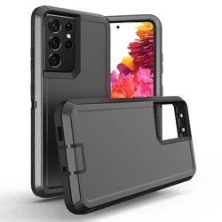 3 IN1 For Samsung Galaxy S23 S22 S21 S20 S24 ULTRA S10 Plus Note 20 10 9 8 Heavy Duty Shockproof Armor dustproof Phone Case