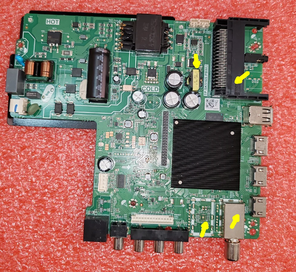 TP.SK516S.PB802 Three in one TV motherboard WiFi network 75W 4 specifications, check photos and ship