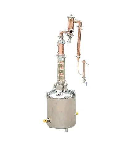 

Electric Commercial Home Wine Whiskey Alcohol Distiller Distillation Device Equipment for Flowers and Herbs Sale