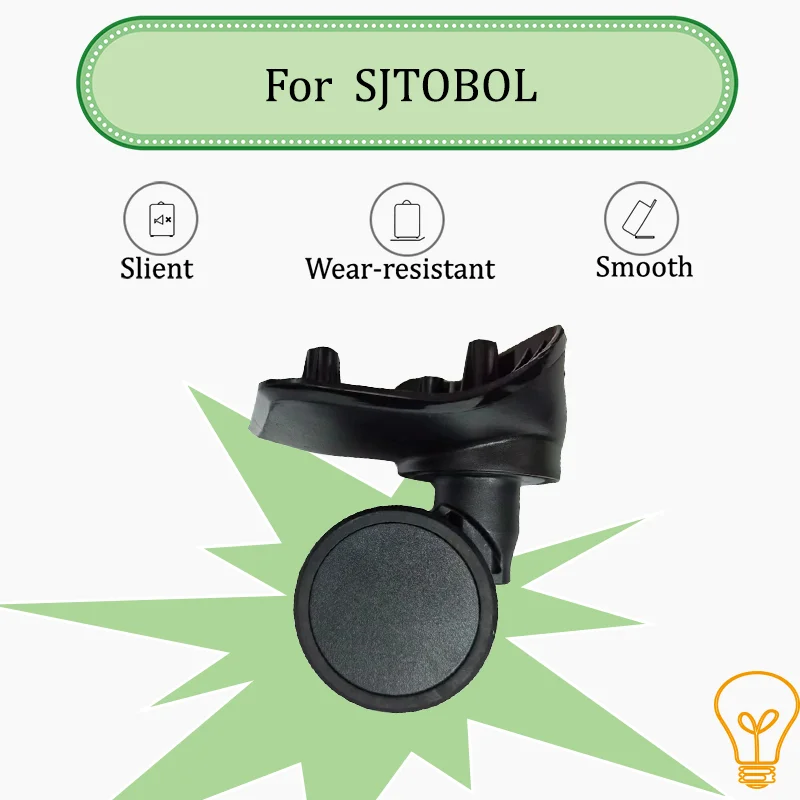 ل SJTOBOL T07 العالمي عجلة حقيبة تروللي بعجلات عجلة استبدال الأمتعة بكرة عجلات منزلقة إصلاح مقاومة للاهتراء