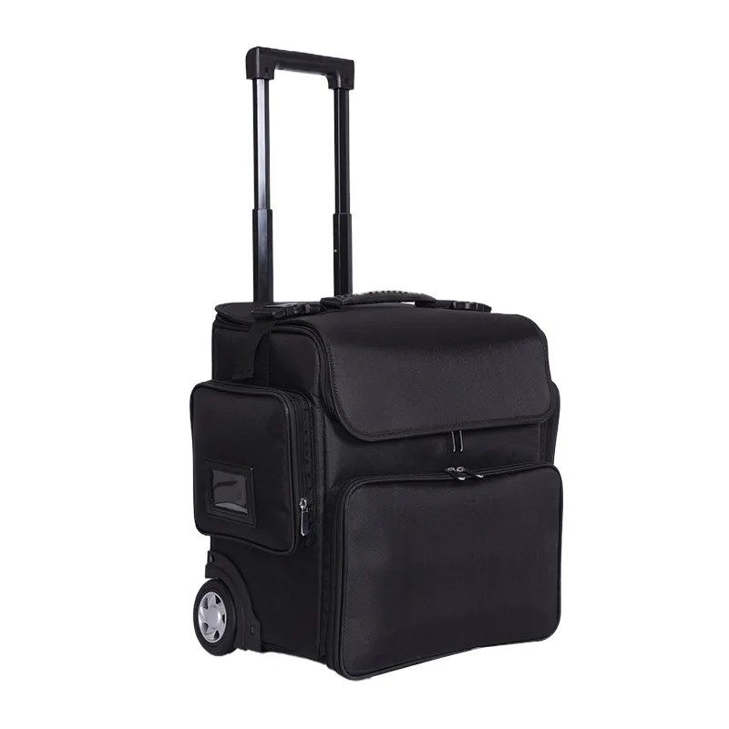 

Trolley Cosmetic Case Makeup Artist Manicure Hairdresser Barber Organizer Travel Suitcase Canvas Beauty Luggage Tools Case