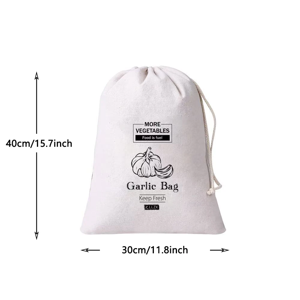 عبوة 1/5 حقيبة تخزين قابلة لإعادة الاستخدام مقاس 40 × 30 سم، مثالية للخبز والمنتجات السائبة والبطاطس والبصل وما إلى ذلك #5