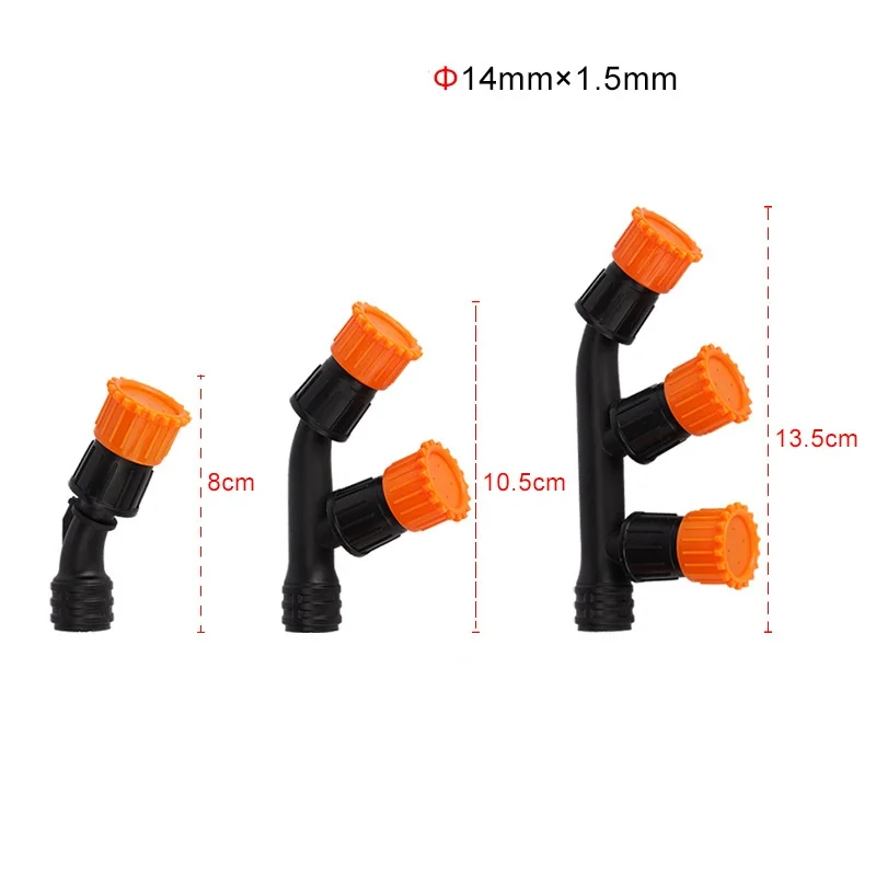 Garden High Pressure Atomizing Adjustable Nozzle Single/Dual/Triple Nozzle Irrigation Pesticide Sprinkler Irrigation Sprayer