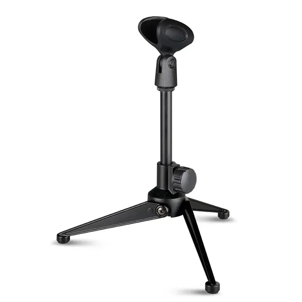 

Adjustable Microphone Stand Desktop Tripod Table Stand Clip Holder Bracket Desktop Triangle Microphone Stand For Conferences