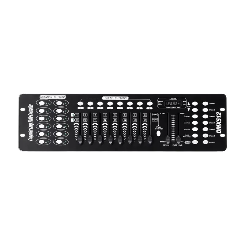 ライトコンソール-dmx-192-コントローラー-ステージライト-ledライト-ムービングヘッド-エフェクト-ストロボ-ウォッシュライト-パーティー-バー-結婚式-ステージライトショー