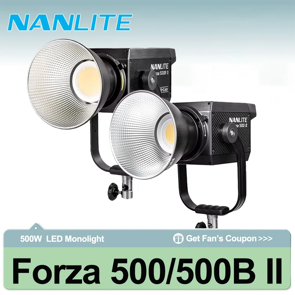 Nanlite Forza 500 II 560W Luz Diurna Forza 500B II 580W Luz LED Monolight Bicolor para Fotografia e Iluminação de Estúdio Externo
