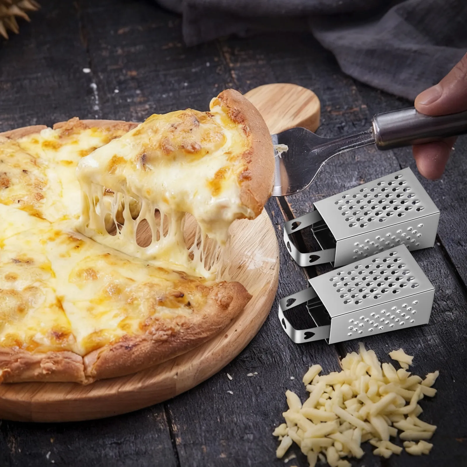 ที่ขูดชีสสแตนเลสขนาดเล็ก 6 ชิ้ - Cheese Grater Box บทวิจารณ์และราคา