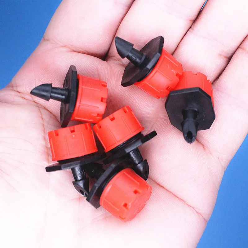 30-100PCS 4/7mm Garden Irrigation Nozzle Adjustable Dripper Sprinkler Emitter Micro Drip Balcony Yard Greenhouse Watering Spray