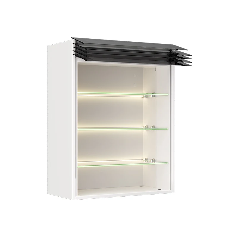 Modern Electric Glass Lift Cabinet with Smart Louver Roller Shutter for Kitchen Organization