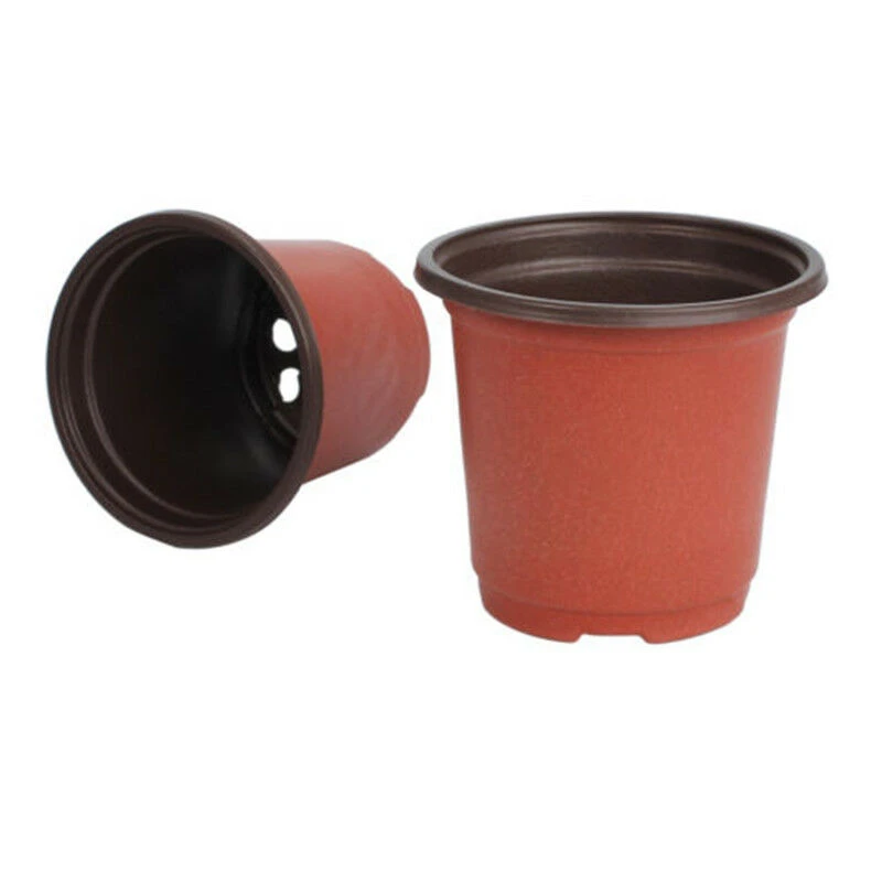 100Pcs Plastic Plant Nutrition Pots Baskets Flower Nursery Pot Container Garden