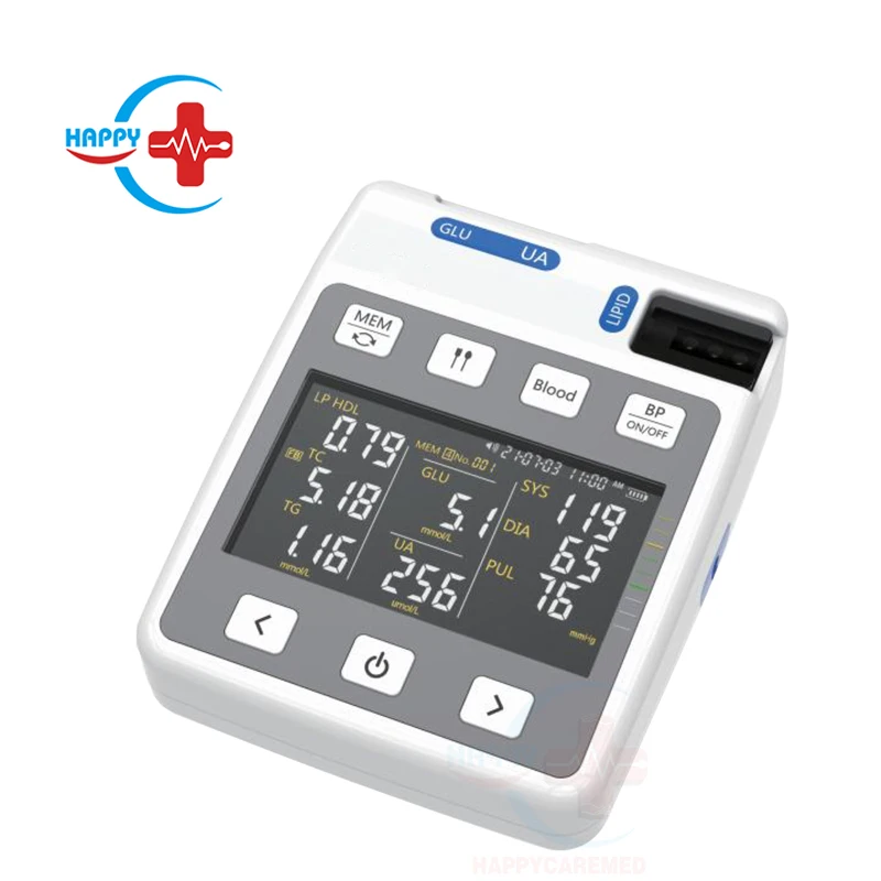 HC-B023I 9 IN 1 multifunctional analyzer TC HDL TG BG BP UA Heart Rate Analysis body analyzer