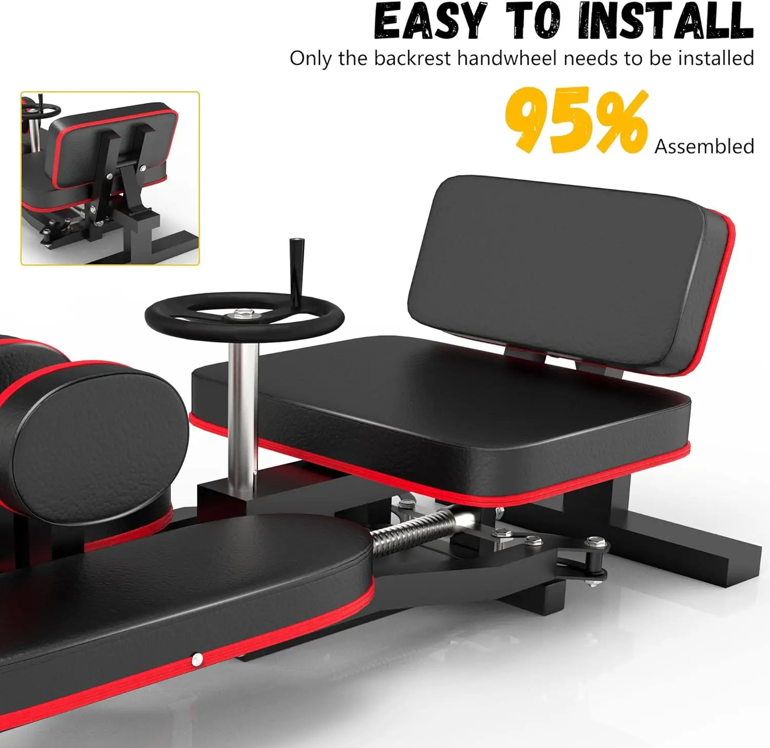 Home Gym Training Equipment Steel Leg Stretching & Split Machine Yoga Fitness Training in Box Packaging for Home Exercise