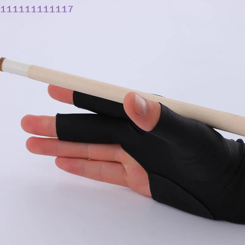 1 個ユニセックス滑り止めビリヤード 3 本指手袋スヌーカーキュースポーツエンターテイメント左右ハンド対応