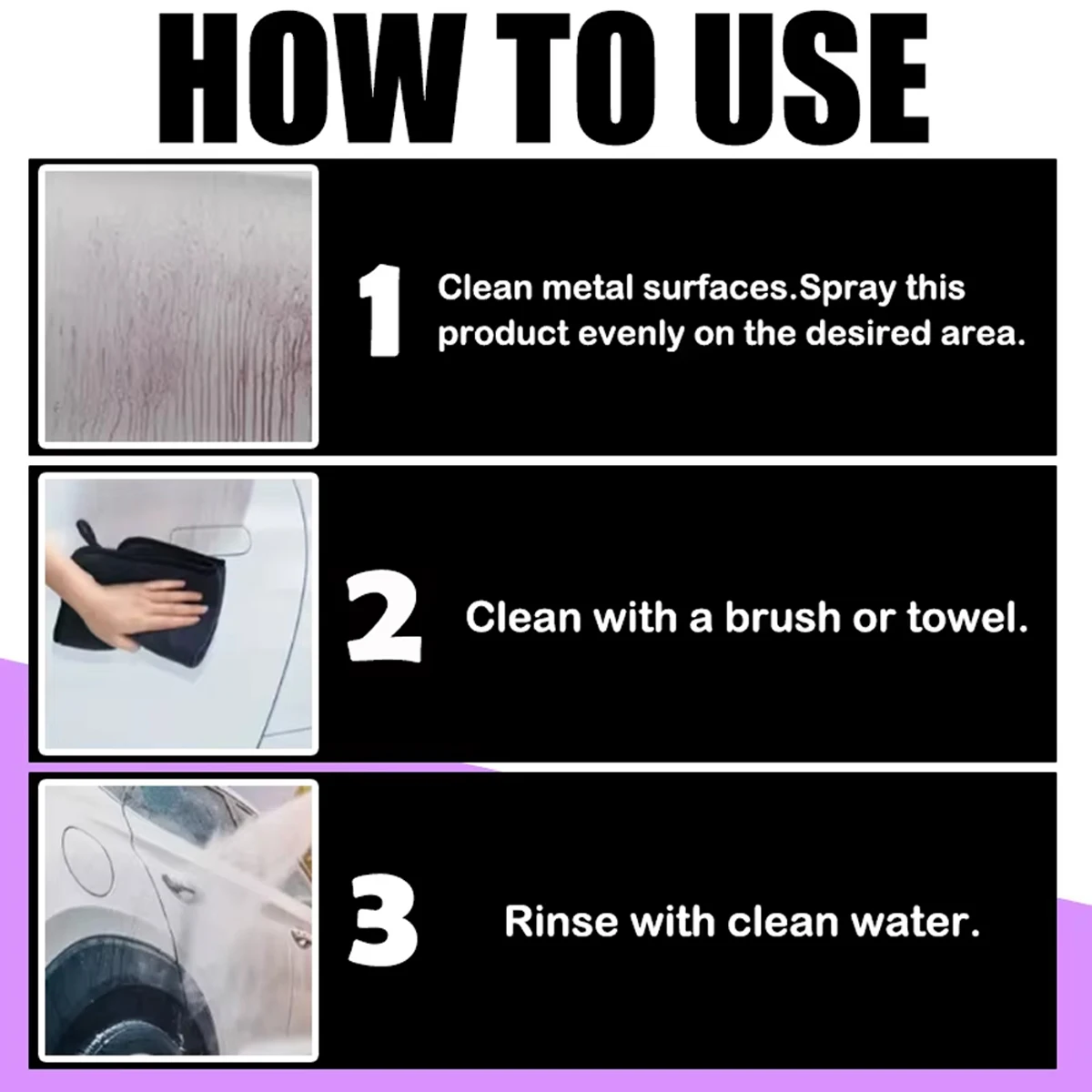 JB-XPCS Car Paint Wheel Iron Rust Dust Remover Spray Metal Surface Defender Auto Rim Cleaner  YT0308