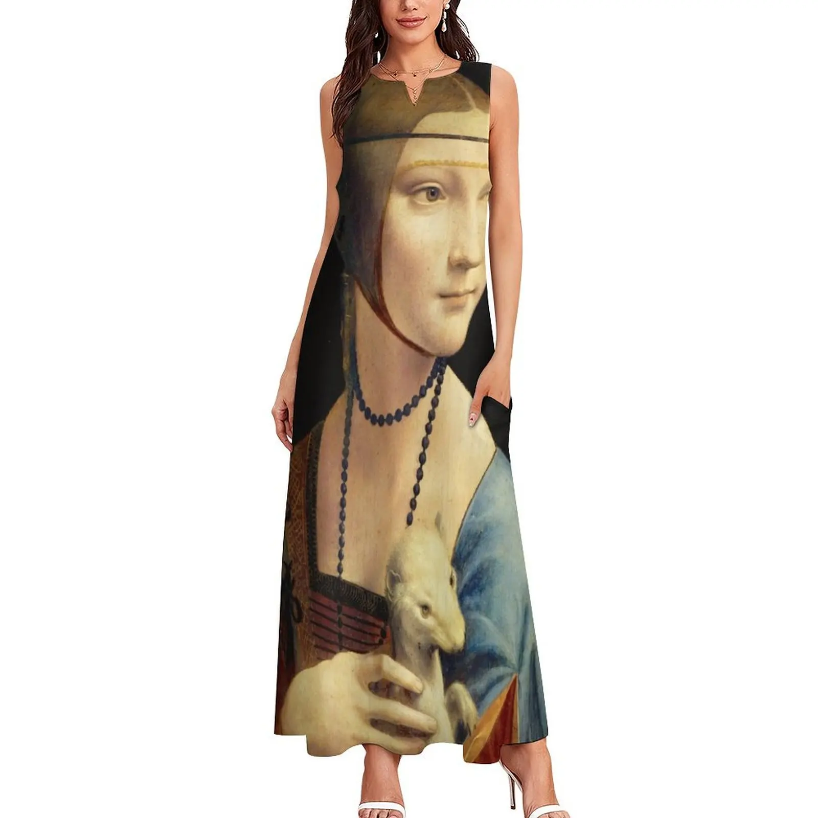 Lady with an Ermine by Leonardo da Vinci Long Dress Bride dresses Dresses gala Dress woman Dress