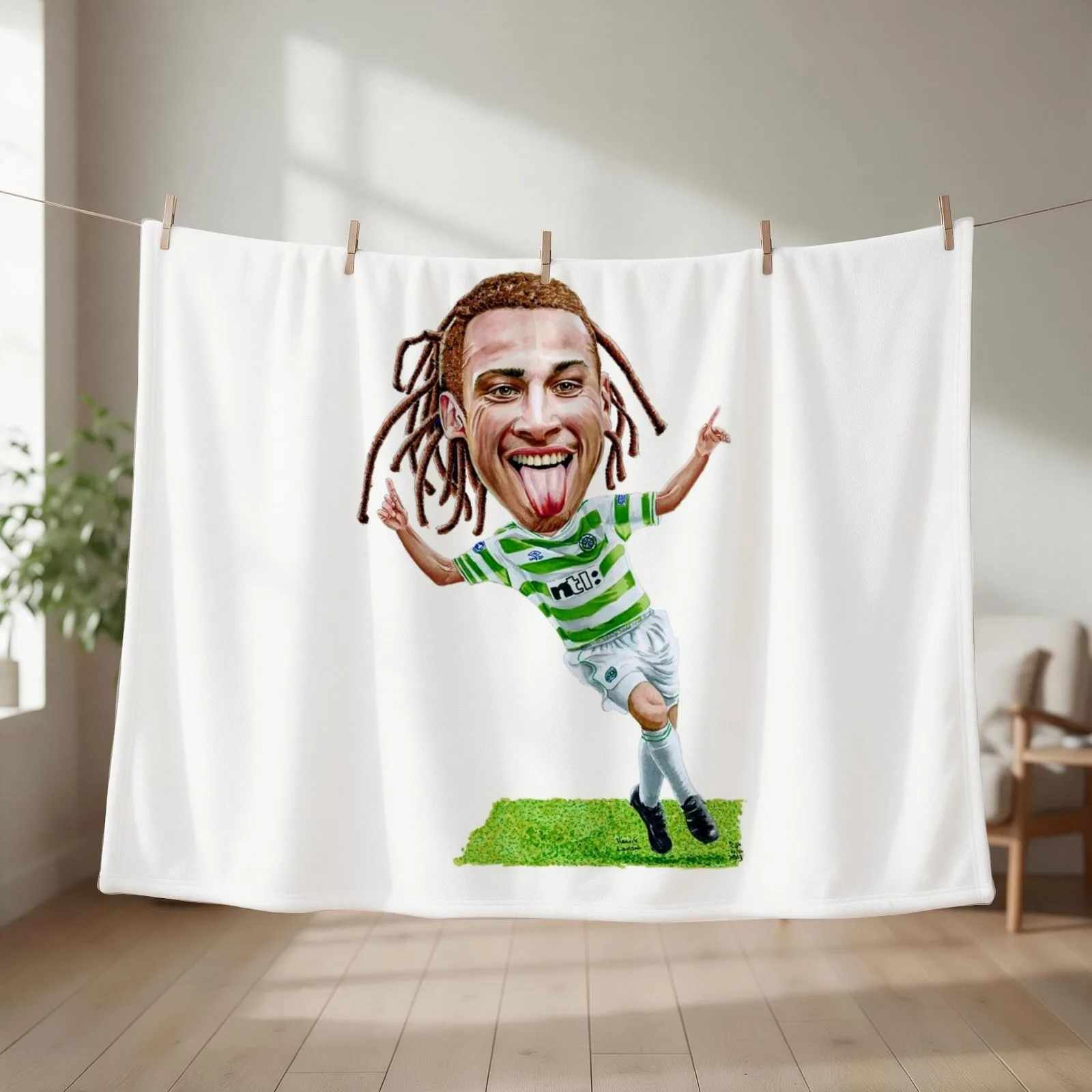 Henrik Larsson - Celtic Throw Blanket Summer decorative Luxury Designer Soft Blankets