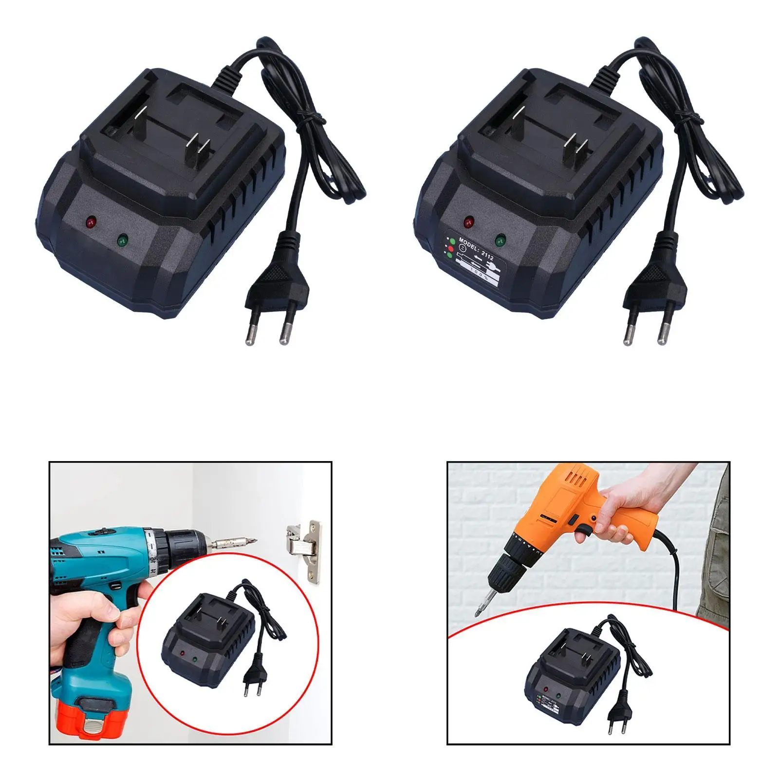 Electric Hand Drill Li-ion Battery Charger Fast Charging Charger Replacement