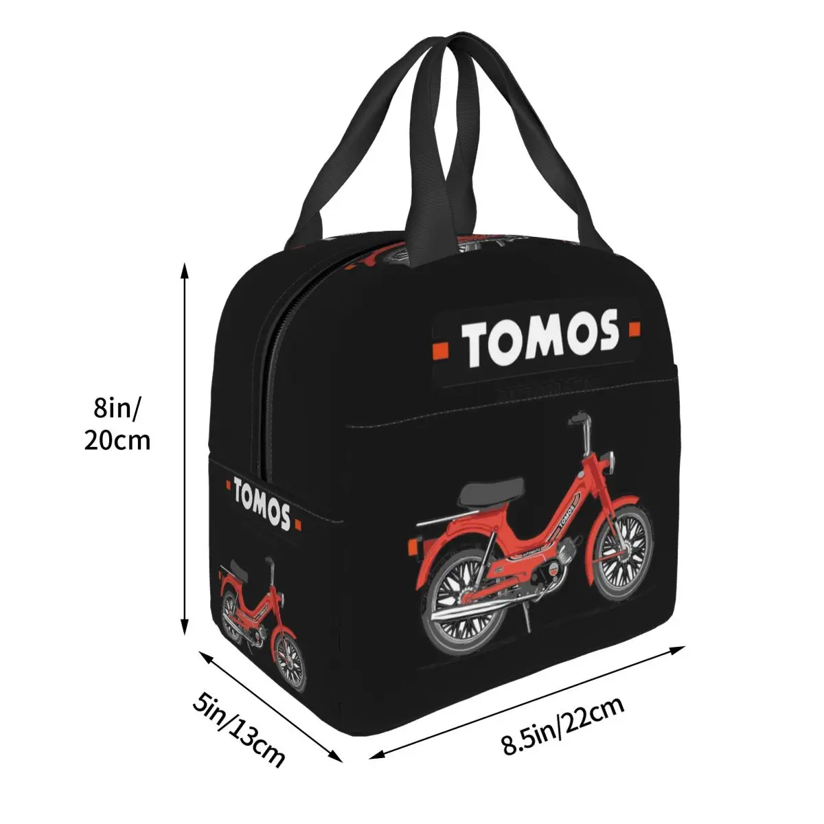 Tomos Automatic - Red Insulated Lunch Bag for Women Children Portable Food Boxes Thermal Lunch Box Tote